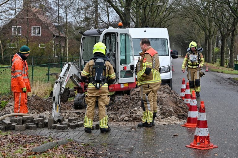 Bewoners zonder gas en water na water- en gaslek in Oisterwijk