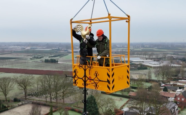 De haan staat weer op de toren